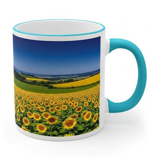 Tasse Henkel farbig Panorama